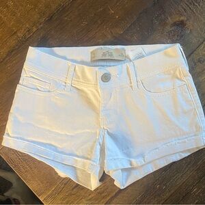 Hollister white shorts